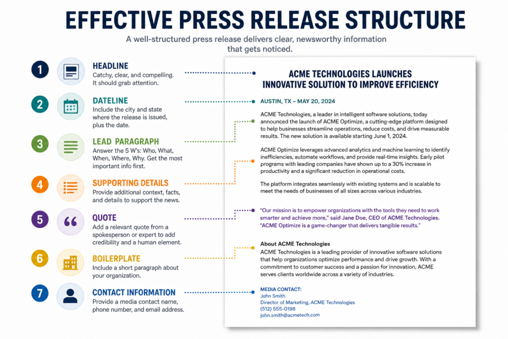 press release writing
